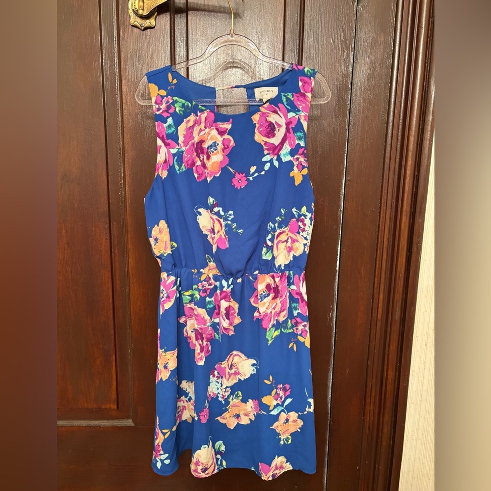 Blue Floral Everly Dress